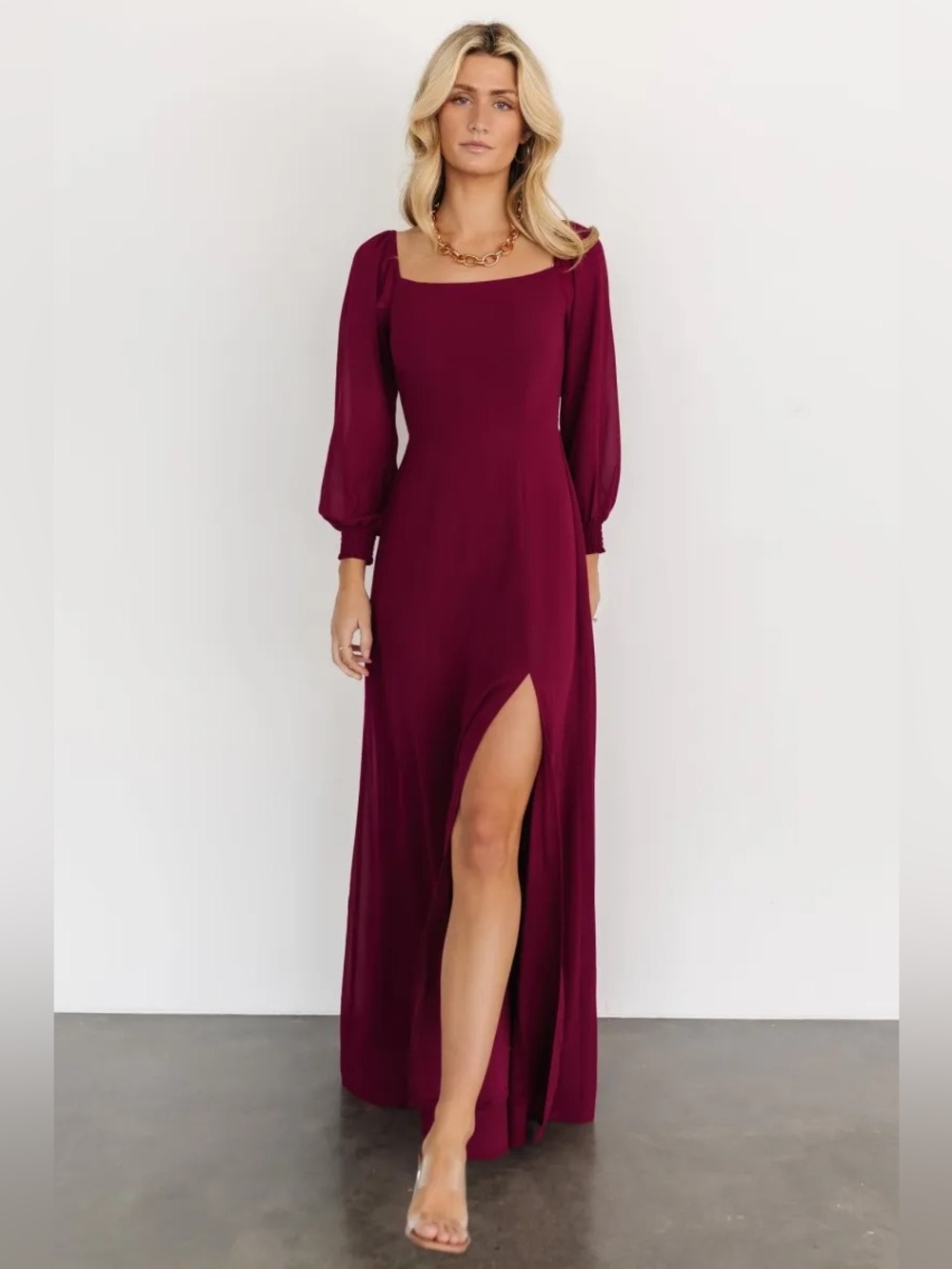 NWT Baltic Born Giselle Maxi Dress Size Small Mulberry